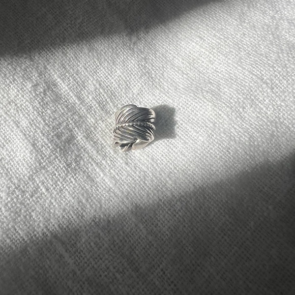 Pandora Rolled Feather Sterling Silver charm - Picture 3 of 5